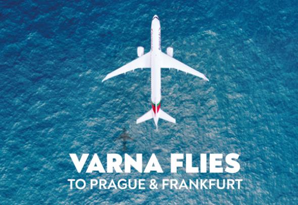 Bulgaria Air with direct flights from Varna to Prague and Frankfurt