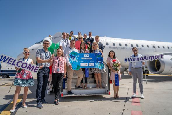 First Direct Flight on the Varna - Prague - Varna Route of Bulgaria Air