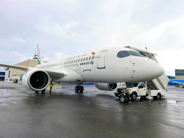 The sixth new Airbus A220-100 aircraft has arrived to Bulgaria Air